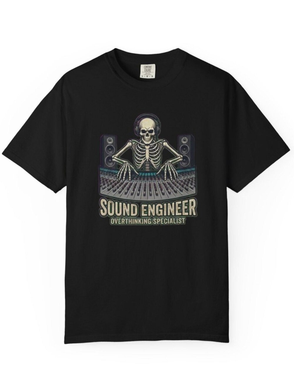 Sound Engineer Overthinker Specialist Tee Garment Dyed Tee